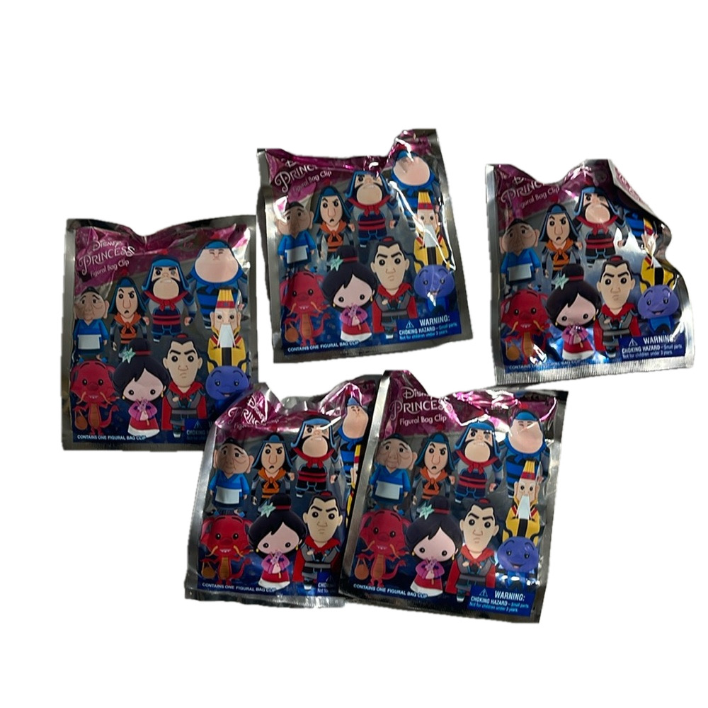 New set/5 Disney Princess Mulan blind bags